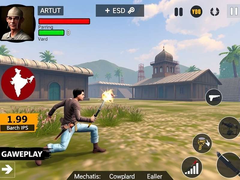 Pune Fearless Warrior gameplay screenshot showing combat mechanics